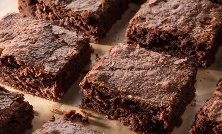 A combo of brownies showing hacks for baking brownies