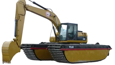 amphibious excavator