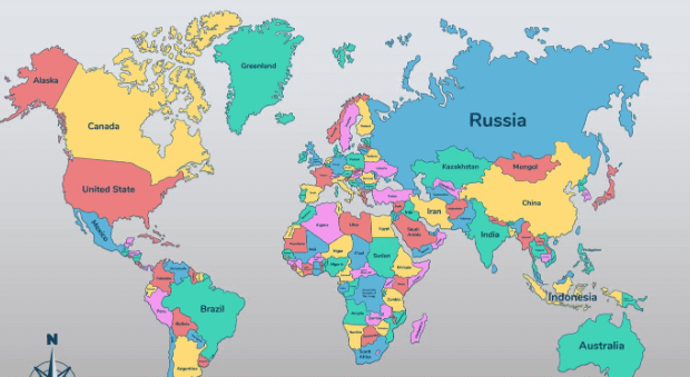 Map:V-Xzjijklp4= the World