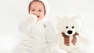 Rs 149 Bear Design Long-Sleeve Baby Jumpsuit Thespark Shop